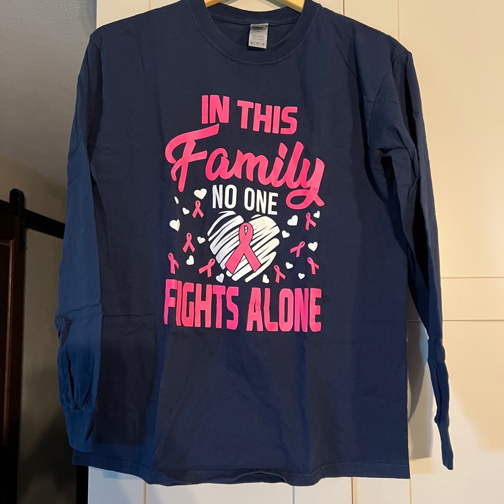 Long sleeve navy tshirt, size M, worn once